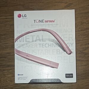 LG Pink Earbud Headphones Wireless New Opened Box
